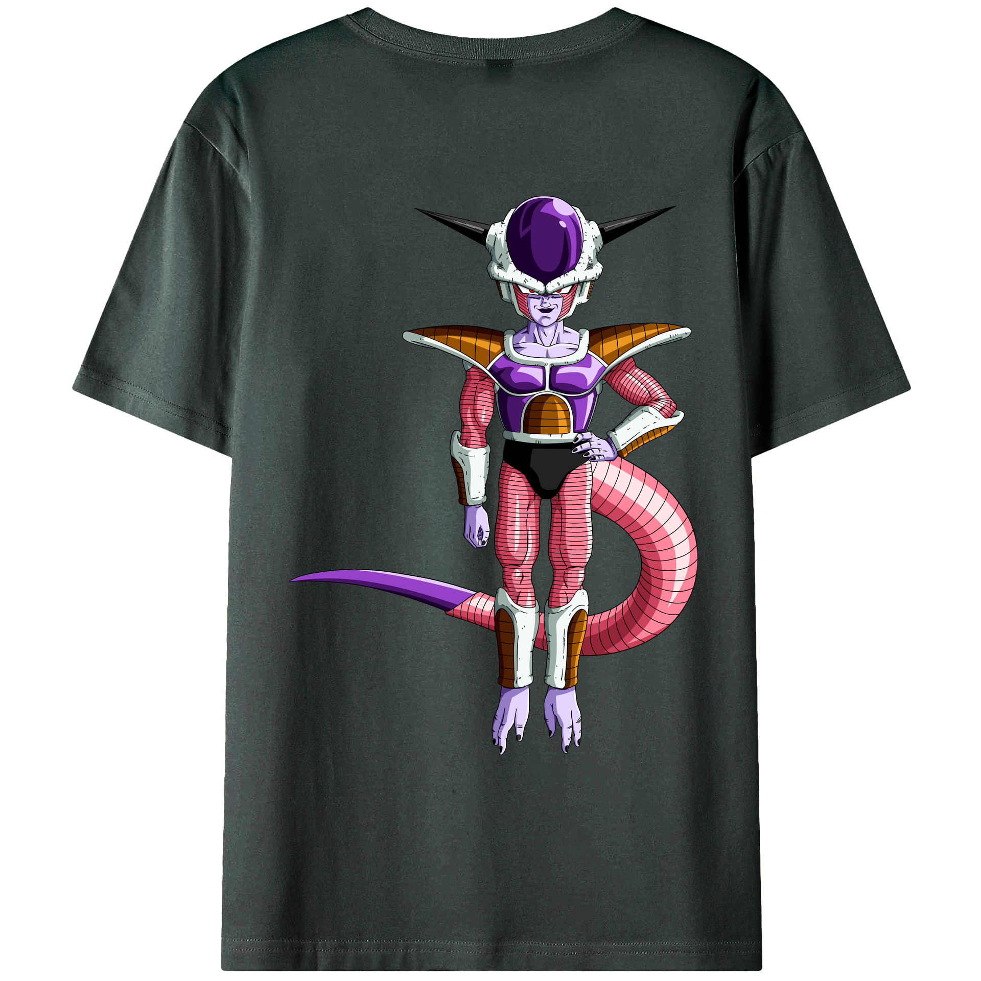 （画像用） ドラゴンボール フリーザ DRAGON BALL Frieza 綿100％ メンズ半袖Tシャツ（バックプリント） 通気性